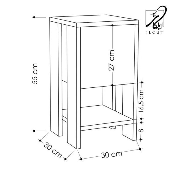 میز پاتختی مدلIKE 5424