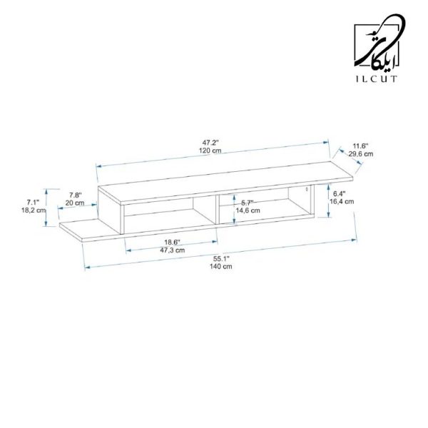 میز تلویزیون دیواری مدل IKE 5421